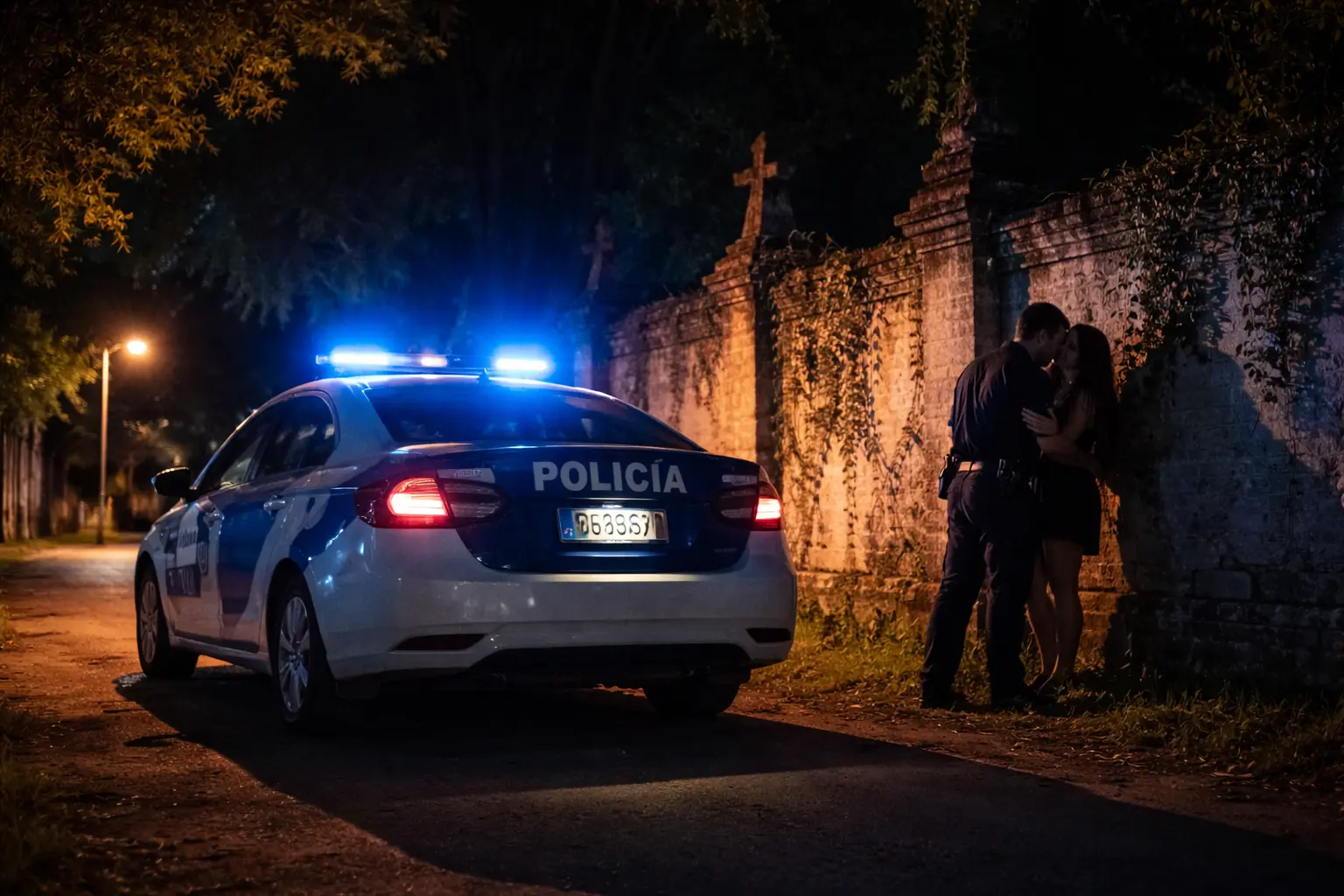 Policial é flagrado fazendo sexo na viatura em cemitério