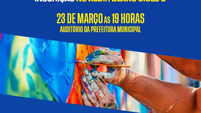 Prefeitura lança edital da PNAB e abre inscrições culturais