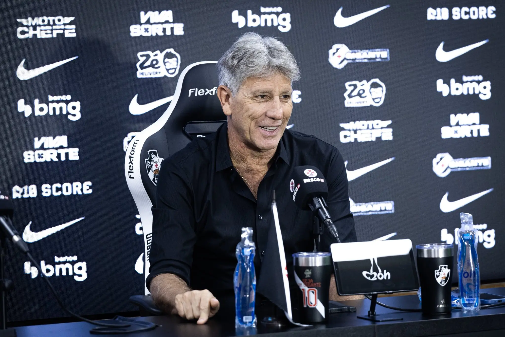 Renato Gaúcho é apresentado no Vasco e crava: “A torcida não vai mais vaiar os jogadores”