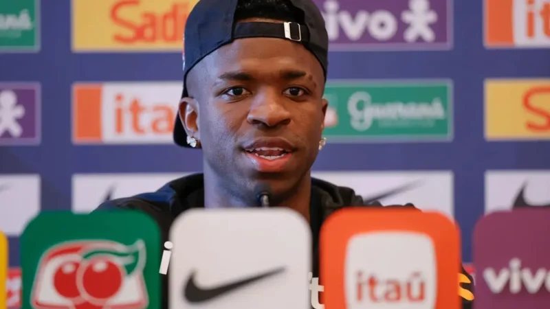 Vini Jr diz que seleção brasileira não é favorita para a Copa do Mundo