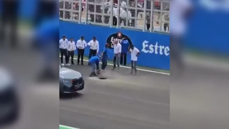 buraco na pista do autódromo atrasa treinos em Goiânia
