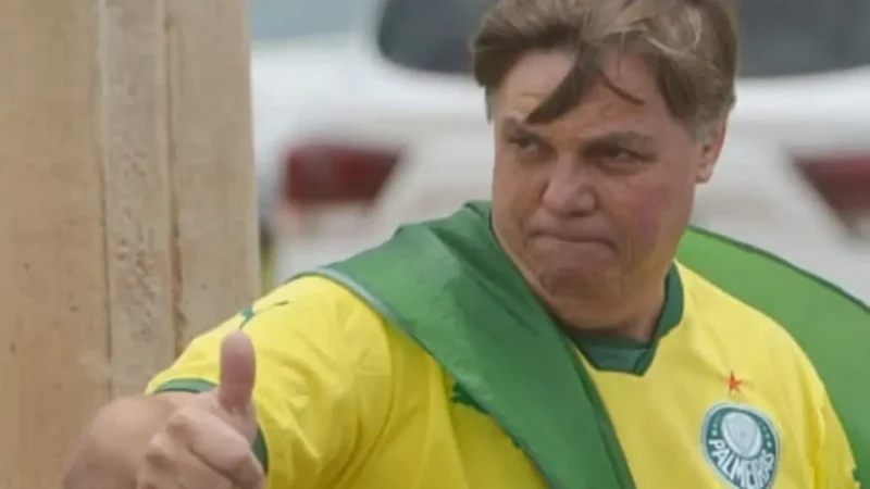 sósia do ex-presidente vai a ato no DF