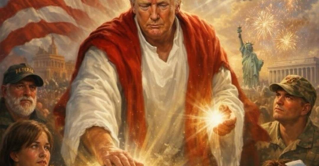 Após críticas, Trump apaga imagem gerada por IA de si mesmo como Jesus Cristo