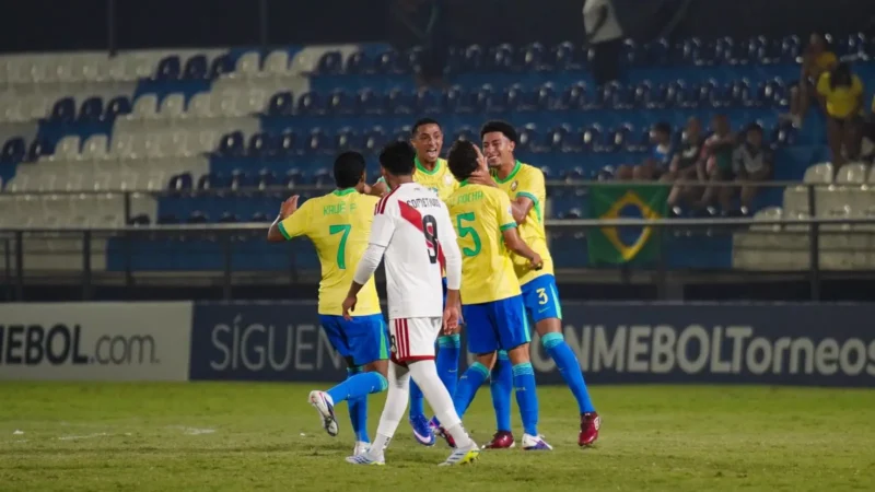 Brasil goleia Seleção Peruana de virada e segue 100% no Sul-Americano Sub-17