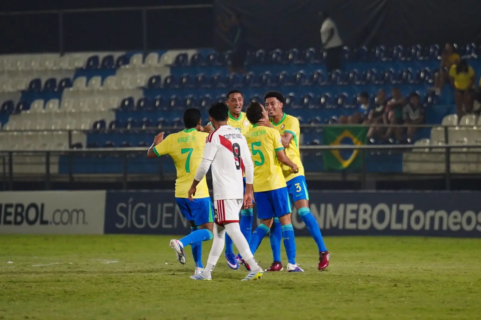 Brasil goleia Seleção Peruana de virada e segue 100% no Sul-Americano Sub-17