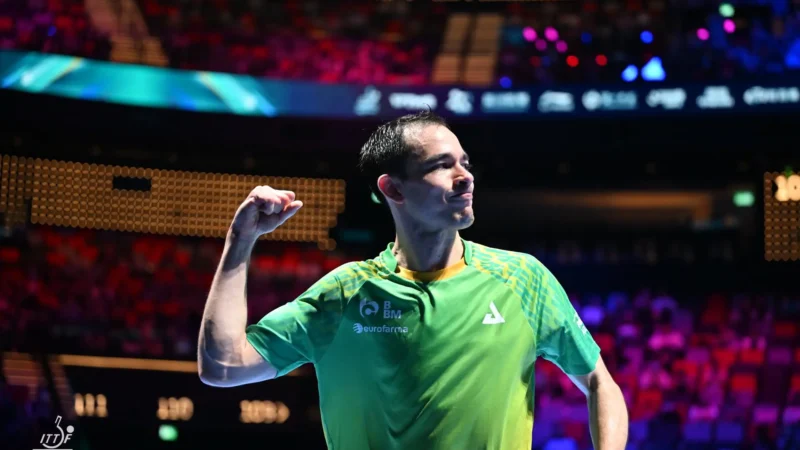 Calderano se classifica para semifinal da Copa do Mundo de Tênis de Mesa e vai enfrentar o número 1 do ranking