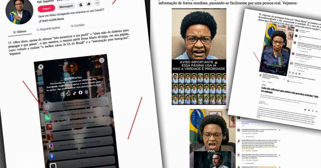PT, PV e PC do B vão à Justiça contra perfil de IA ‘Dona Maria’ por campanha antecipada