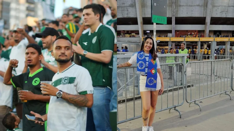 Casal viraliza ao assistir jogo em lados opostos; Tem até acordo para evitar brigas