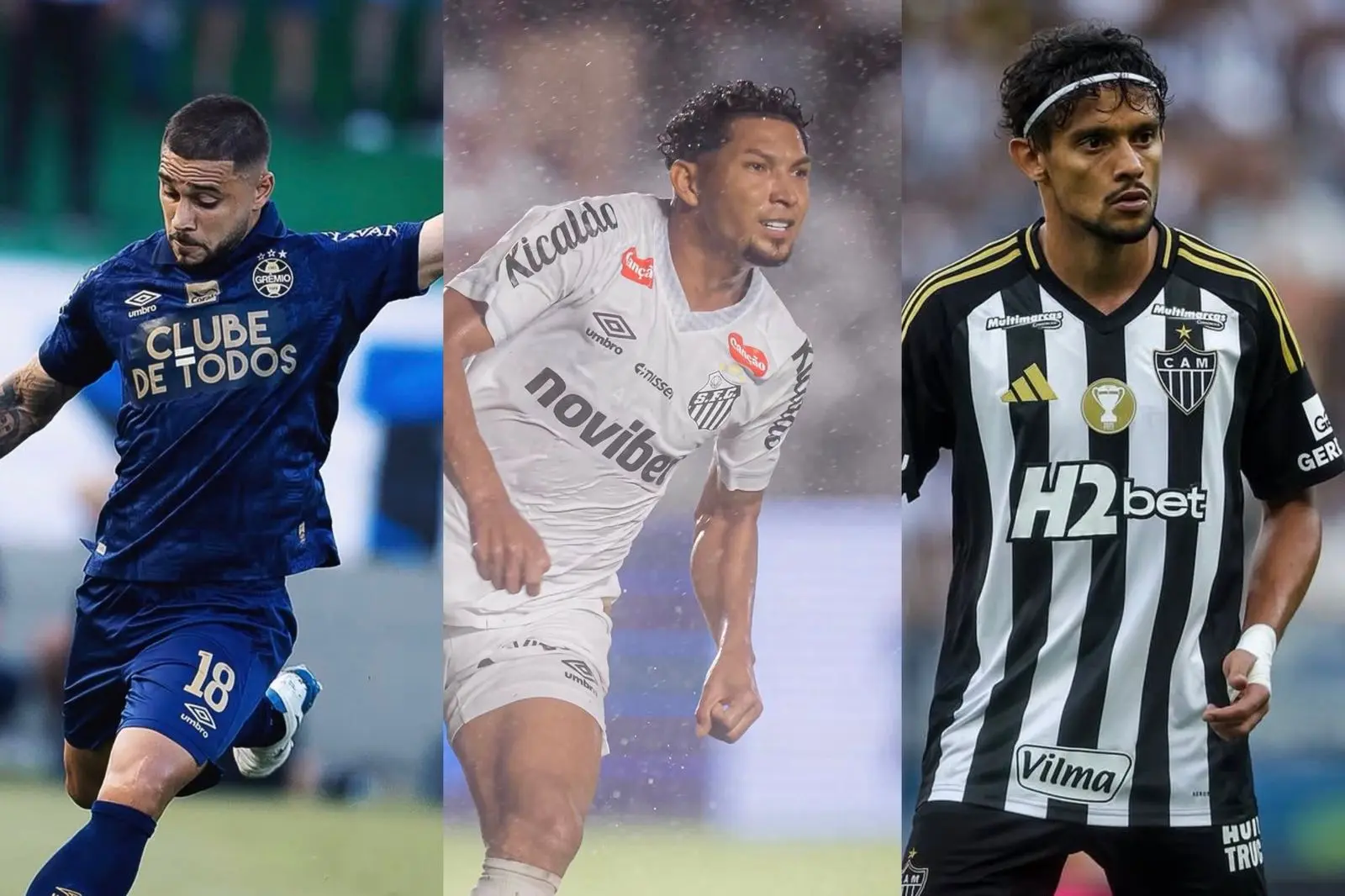 Santos, Grêmio e Atlético-MG estreiam fora de casa na Sul-Americana