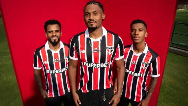 São Paulo lança o segundo uniforme para a temporada de 2026, veja fotos