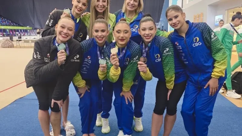 Seleção Brasileira leva medalha de prata em etapa da Copa do Mundo de Ginástica Rítmica