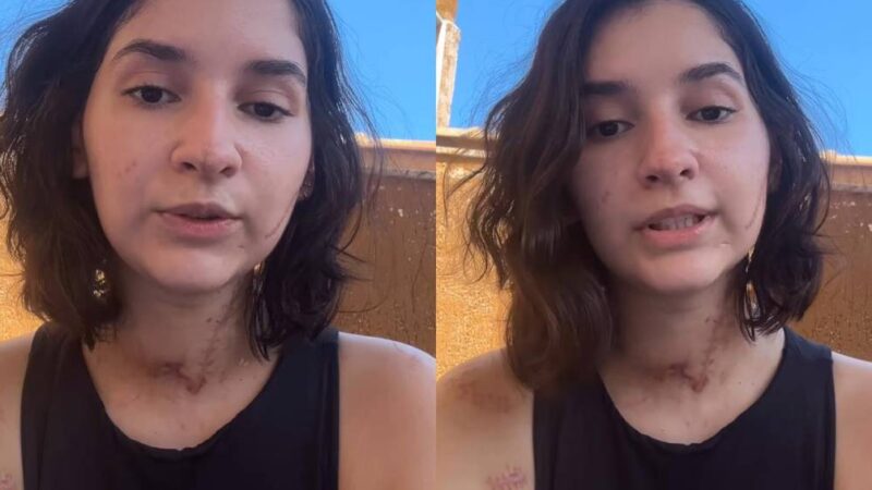 Vídeo: jovem esfaqueada se pronuncia pela primeira vez sobre tentativa de feminicídio