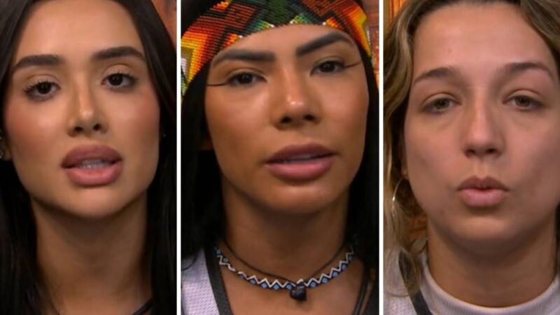 Enquete BBB 26: Quem deve ser eliminado entre Jordana, Marciele e Samira? Vote