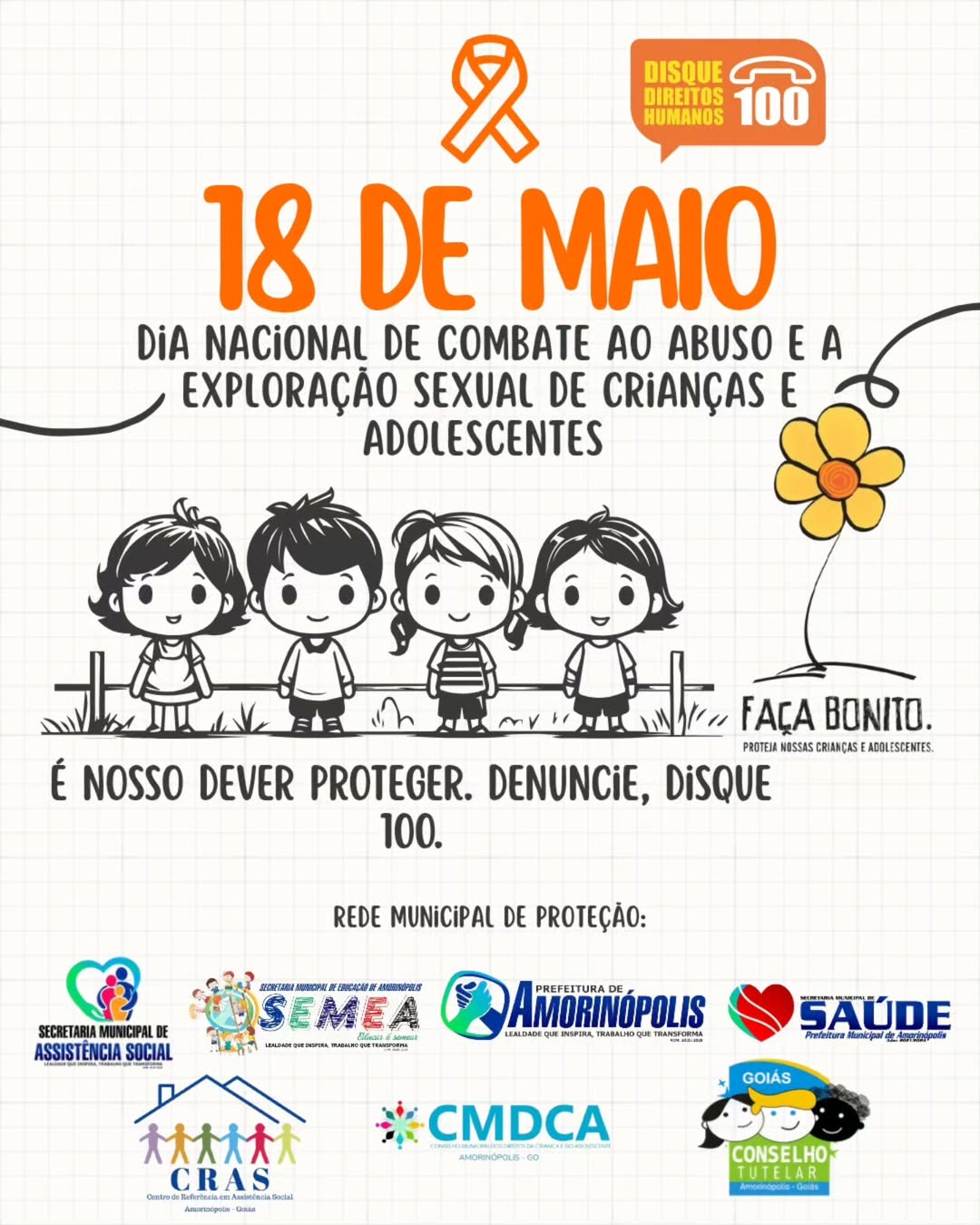 AMORINÓPOLIS: 18 de Maio – Faça Bonito