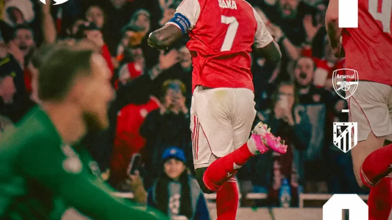 Arsenal vence Atlético de Madrid e avança para final da Champions League