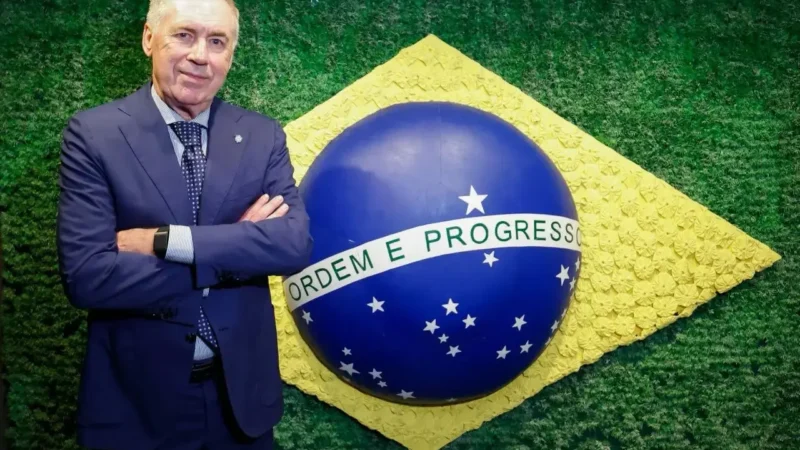 CBF anuncia renovação de contrato com Carlo Ancelotti até 2030