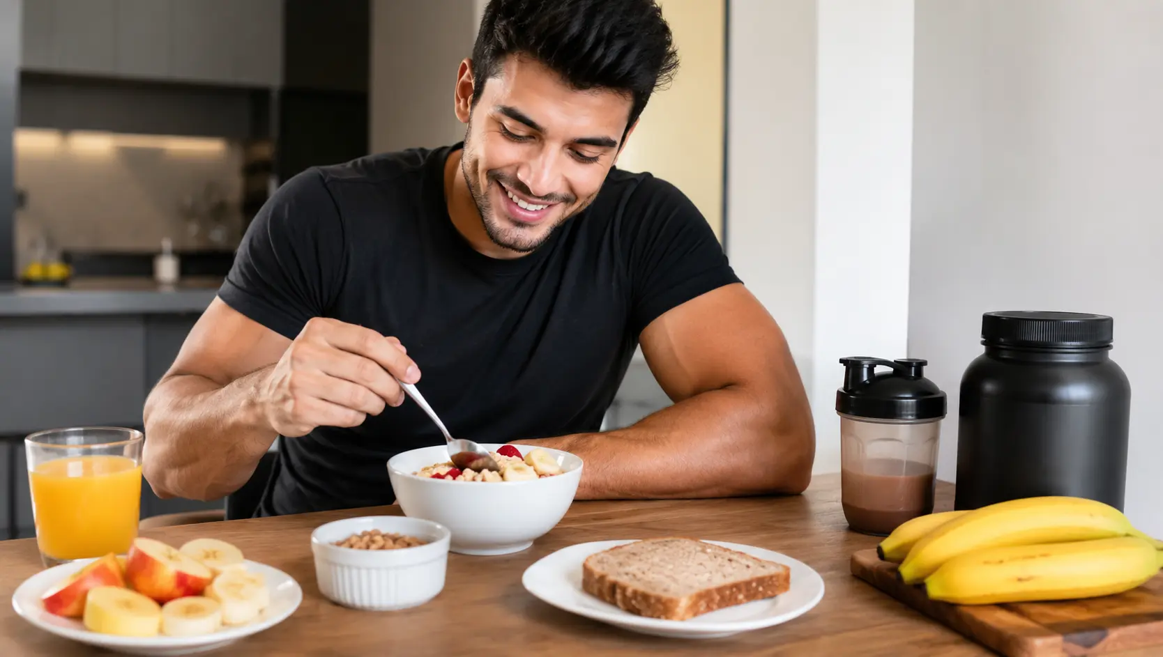 Café da manhã para ganhar massa muscular: veja o que comer