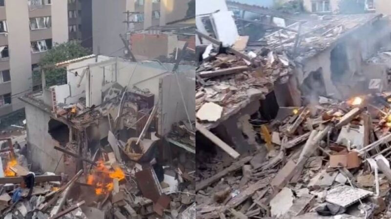 Obra da Sabesp atingiu tubulação de gás na área em que houve explosão em SP