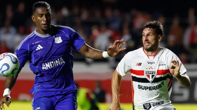 Na reestreia de Dorival Júnior, São Paulo cede empate ao Millonarios pela Sul-Americana