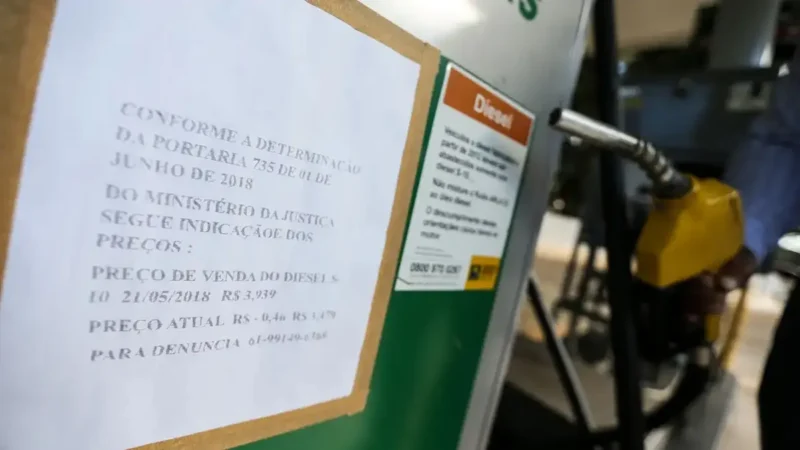 Óleo diesel cai pela 4ª vez em cinco semanas e acumula recuo de 4,5%