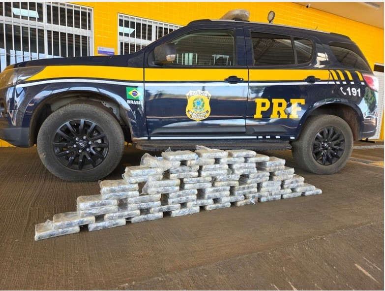 PRF apreende droga em carga de madeira na BR-070 MT
