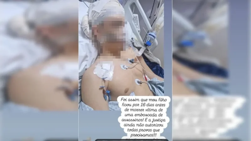 Piloto acusado de matar jovem por chiclete passa por audiência; mãe pede Justiça com foto do filho em coma
