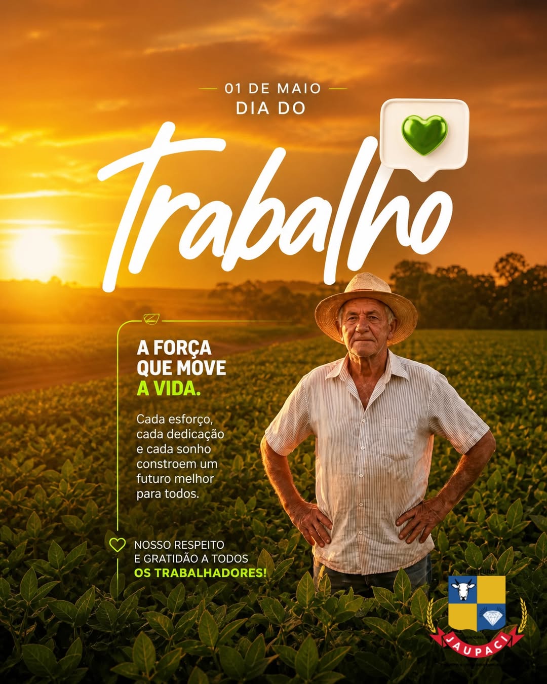 Prefeitura de Jaupaci homenageia trabalhadores neste 1º de maio