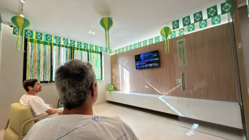 Acompanhantes e pacientes do HGG poderão acompanhar a Copa em espaços temáticos