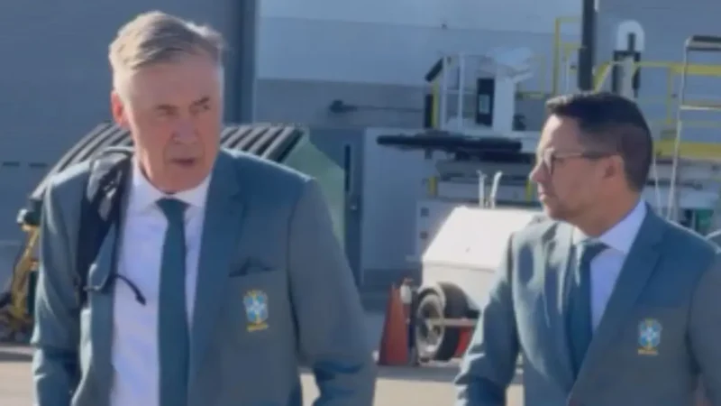 Ancelotti revela o estágio da seleção ao desembarcar nos EUA