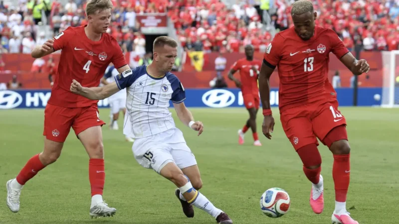 Bósnia assusta, mas Canadá empata em jogo eletrizante na Copa