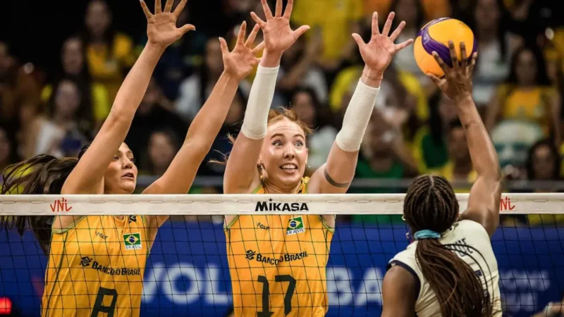 Brasil derrota Itália pela Liga das Nações feminina de vôlei