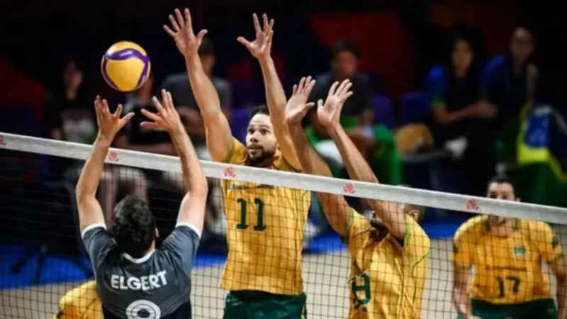 Brasil vence Canadá e reage no vôlei masculino