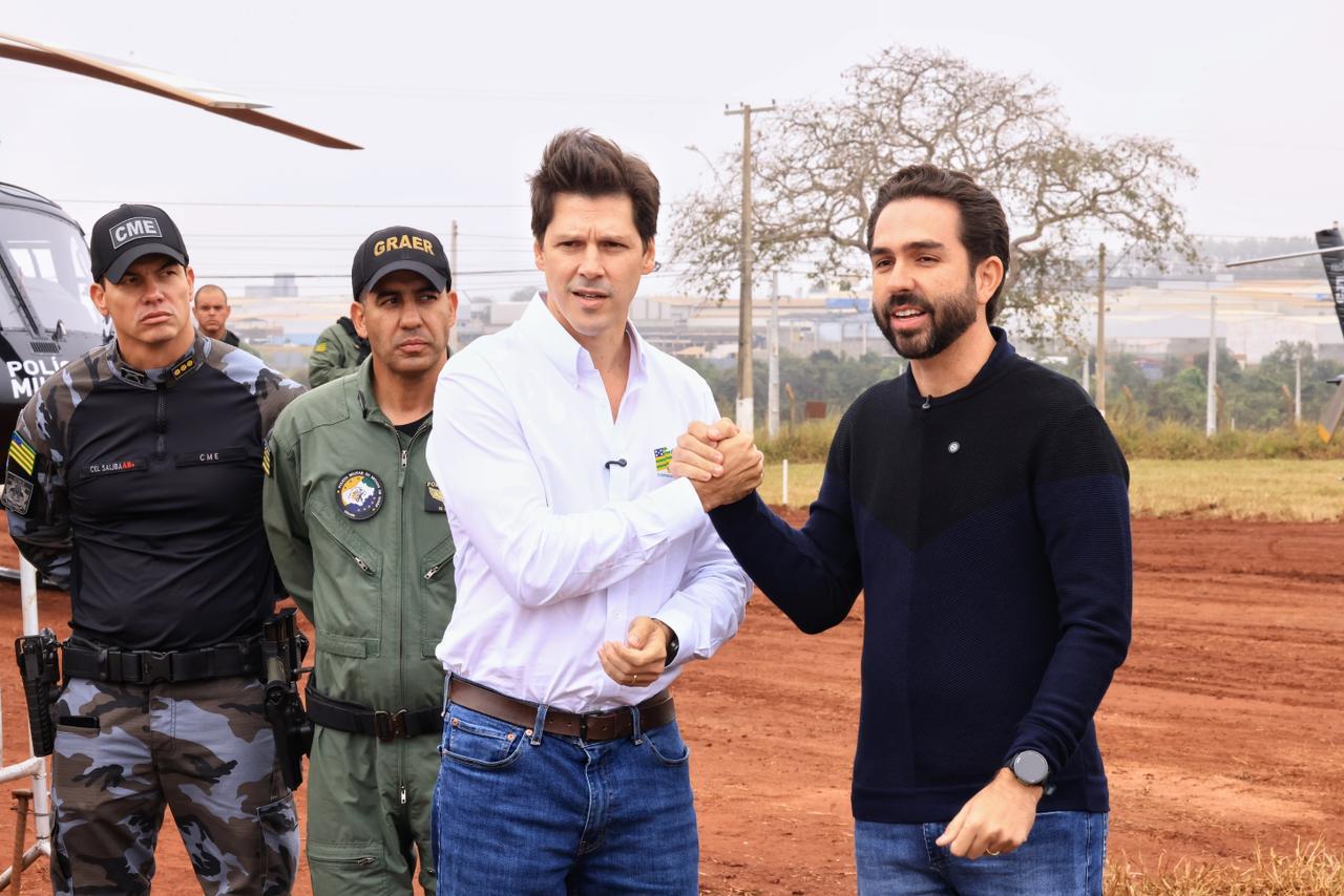 Daniel Vilela anuncia construção de base aérea da PM em Rio Verde