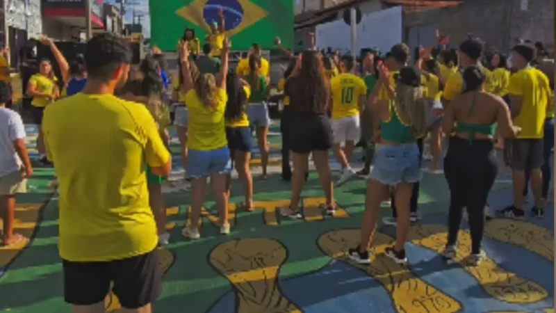 Em Aparecida, rua no Garavelo terá festa para Brasil x Egito