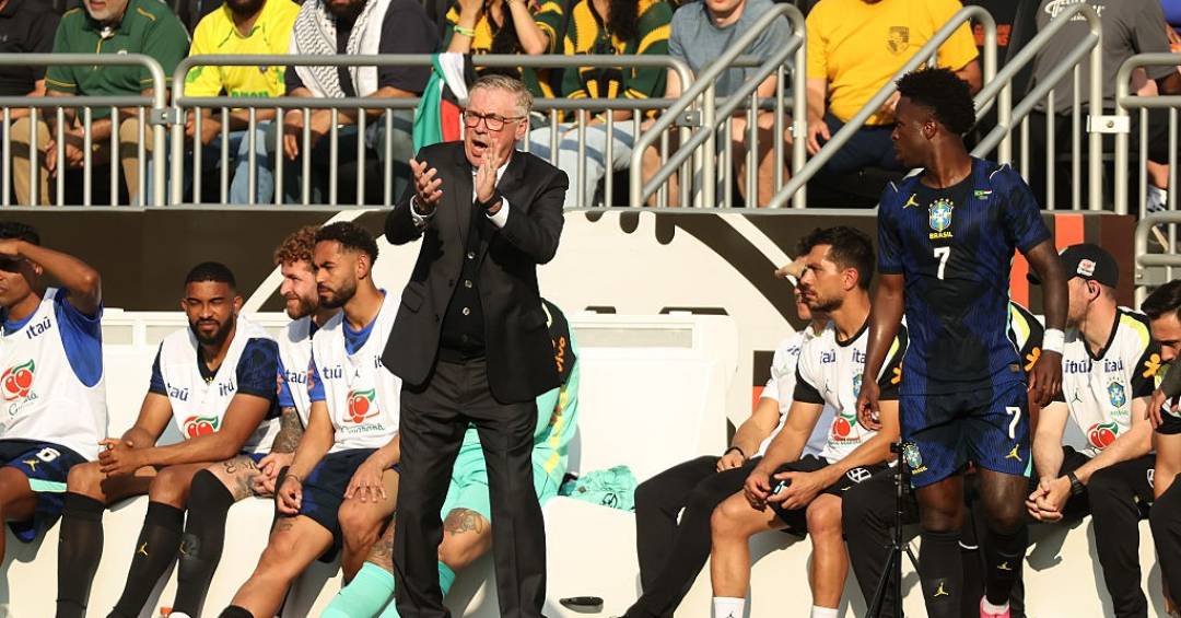 Ancelotti afirma ter time definido para estreia do Brasil e mais certezas para a Copa