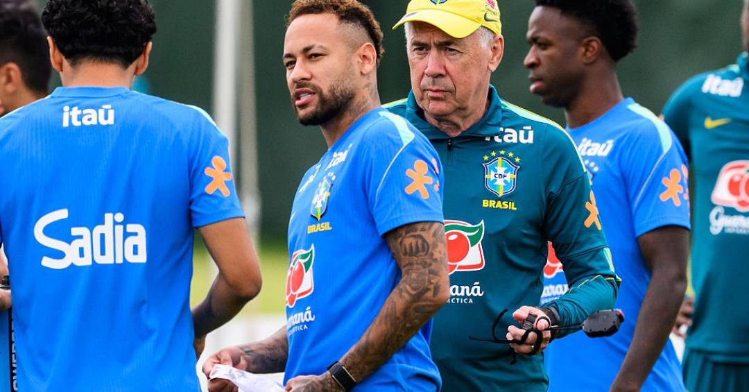 Após vitória do Brasil, Ancelotti avalia estreia de Neymar na Copa do Mundo