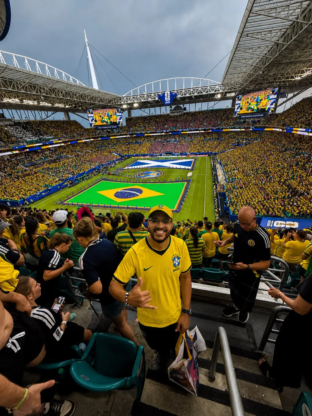 Goiano se planejou por cinco anos para assistir a Copa do Mundo