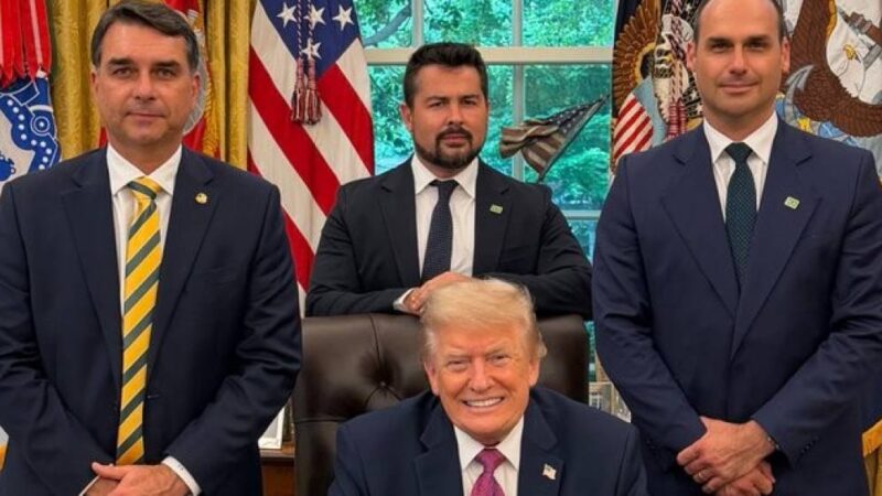 Trump diz que prenderam ‘Bolsonaro Jr.’ e que Brasil é ‘bagunçado’ e ‘um pouco perigoso’