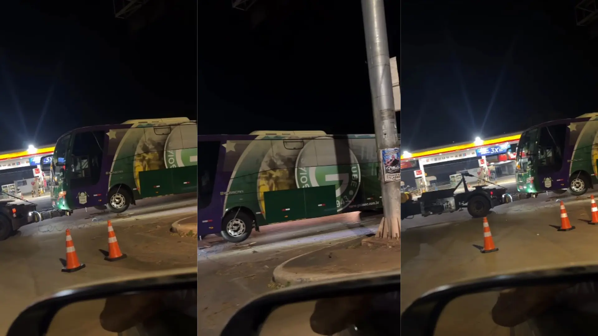 Imagem de ônibus da base do Goiás viraliza após derrota