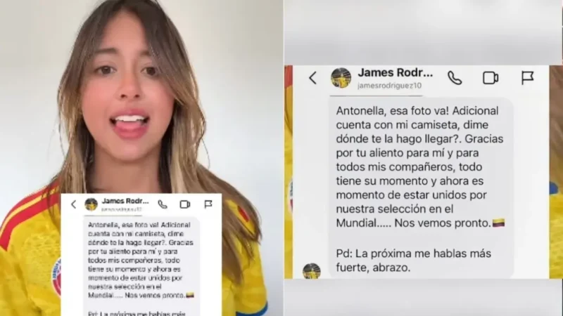 James pede desculpas à filha do presidente da Colômbia