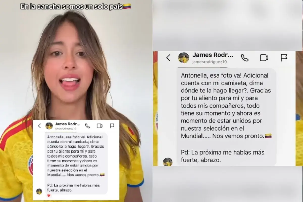 James pede desculpas à filha do presidente da Colômbia
