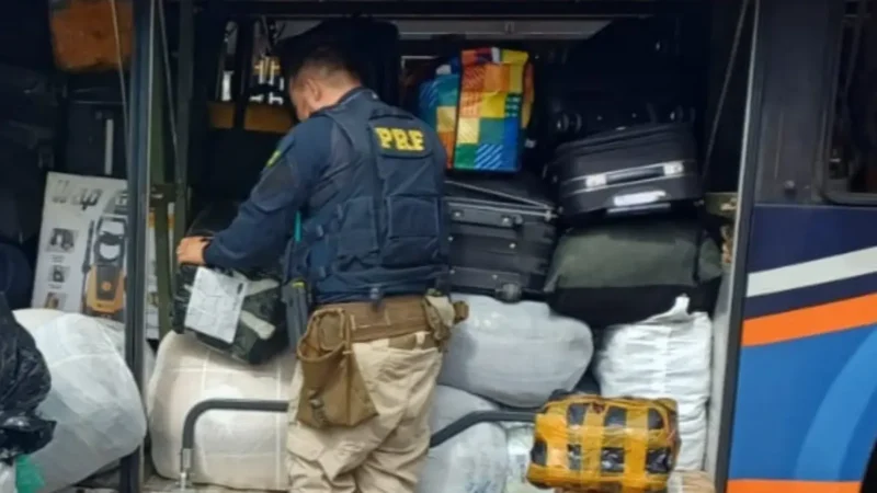 Mala com ossada humana é achada em ônibus de turismo no DF