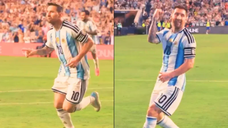 Messi volta à Argentina e marca gol no 2º toque na bola