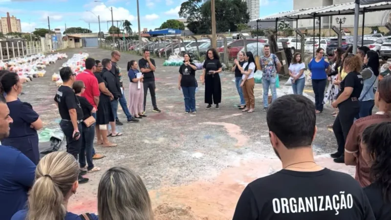 Mil voluntários iniciam montagem do tapete de Corpus Christi nesta quarta-feira, em Goiânia
