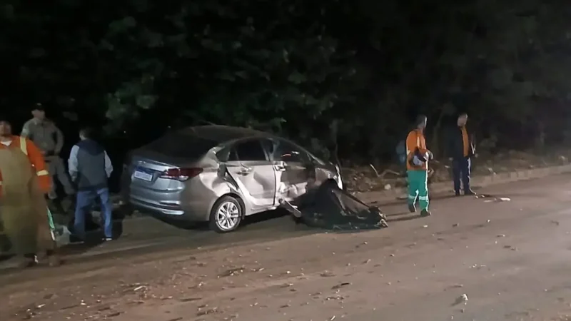 Motorista embriagado invade canteiro e atropela servidores da Comurg em Goiânia