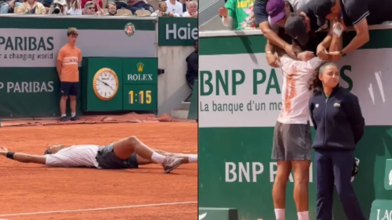 Reação do goiano Guto Miguel ao vencer Roland Garros