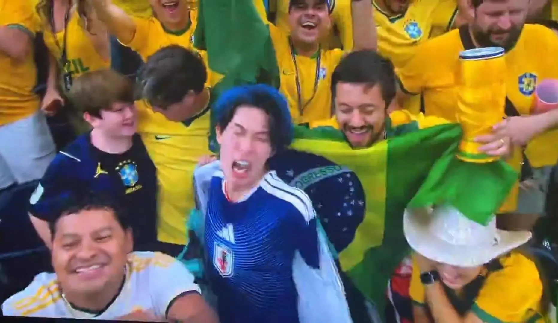 Torcedor japonês tem ataque de raiva após vitória do Brasil; veja