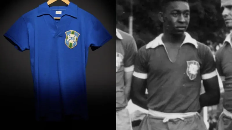 Uniforme de Pelé na final de 1958 vai a leilão por valor milionário