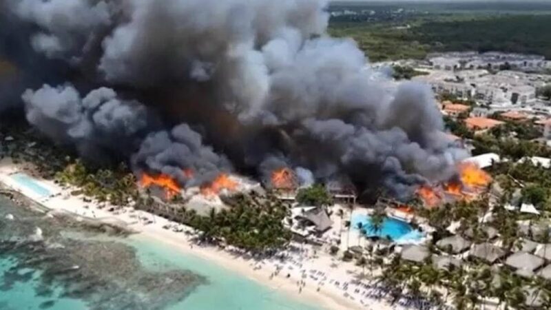 Incêndio em resort na República Dominicana deixa turista morta e força saída de 1.700 hóspedes