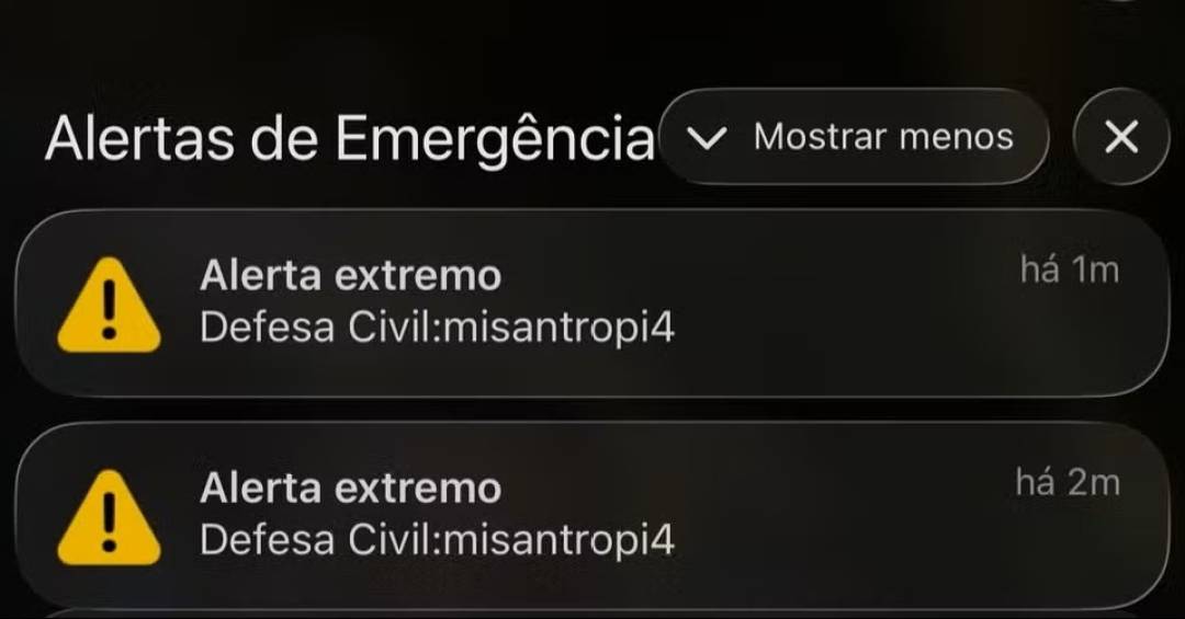 ‘Misantropia’: o bizarro alerta da Defesa Civil que pode indicar ataque hacker